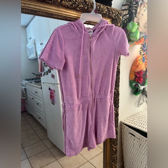 Yitty by Fabletics heart terry shorts jumpsuit - Picture 2 of 5